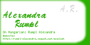 alexandra rumpl business card